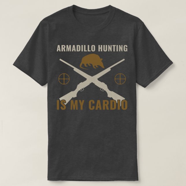 Camiseta Engraçado Armadillo Hunter Armadillo Hunter é meu  (Frente do Design)