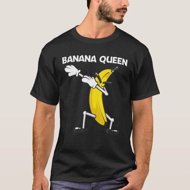 Camiseta Engraçado Arte De Banana Para Mulheres Mãe Fruta D (Frente)