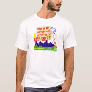 Camiseta Engraçado Artsy Pretensible Snarky Slogan