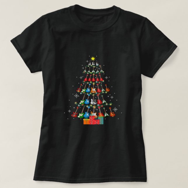 Camiseta Engraçado Árvore de Natal Árvore Natal Natal Feria (Frente do Design)