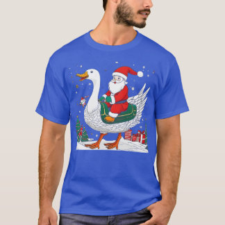 Camiseta Engraçado Árvore de Natal Light Pajama Goose Xmas