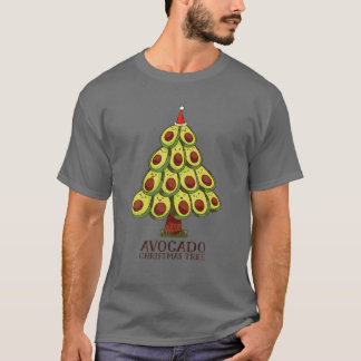 Camiseta Engraçado Árvore de Natal Red Santa Hat Fruta L