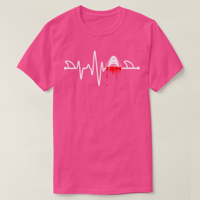 Camiseta Engraçado Ataque EKG Original (Frente do Design)