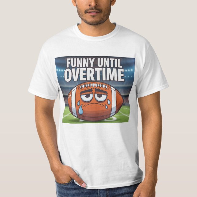 Camiseta Engraçado até horas extraordinárias (Frente)