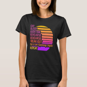 Camiseta Engraçado Ator Gi De Ensaio De Nerd De Teatro Musi