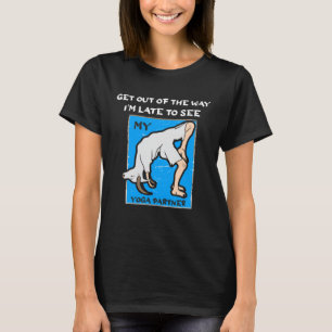 Camiseta Engraçado Atraso Para Ver O Parceiro Yoga Goat Tee