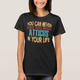 Camiseta Engraçado Atticus Personalizado Tshirt Primeira Pi