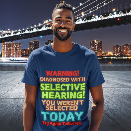 Camiseta Engraçado Audições Seletivas Citam Gráfico de Mulh