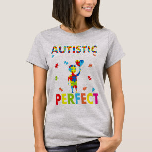 Camiseta Engraçado Autismo cita "A Sociedade diz que sou Au