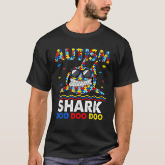 Camiseta Engraçado Autismo Sensibilização Tubarão Criança