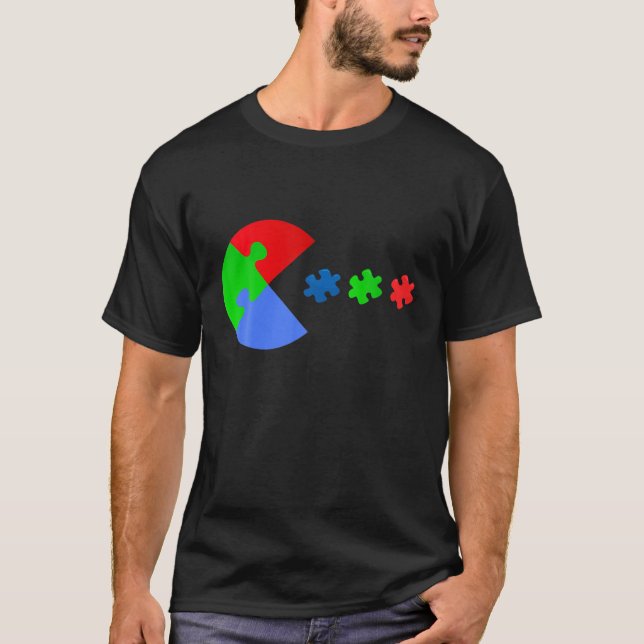 Camiseta Engraçado Autismo Sensibilização Vídeo Jogo Jogo H (Frente)