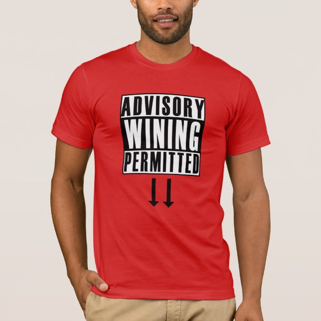 Camiseta Engraçado Aviso: Ganhando Carnaval Permitido (Frente)