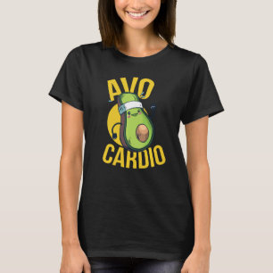 Camiseta Engraçado Avo Cardio Avocado Gym Workout Malhaç