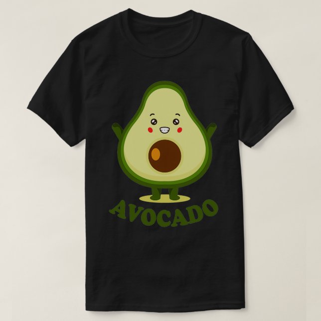 Camiseta Engraçado Avocado 2 (Frente do Design)