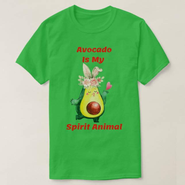 Camiseta Engraçado, Avocado É Meu Espírito. (Frente do Design)