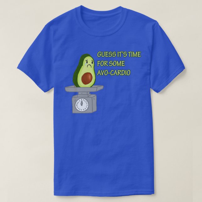 Camiseta Engraçado Avocado faz um meme de dieta do ginásio  (Frente do Design)
