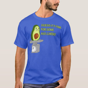 Camiseta Engraçado Avocado faz um meme de dieta do ginásio 