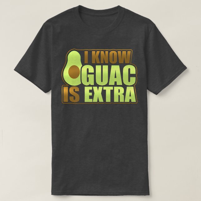 Camiseta Engraçado Avocado Guac É Etra Veganismo Design Veg (Frente do Design)