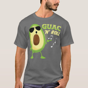 Camiseta Engraçado Avocado Guac n Roll Guacamole Meican Roc