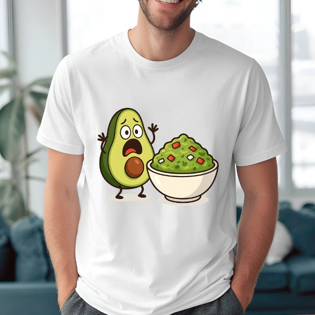 Camiseta Engraçado Avocado Guacamole Design (Criador carregado)