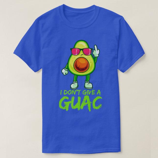 Camiseta Engraçado avocado guacamole dizendo Não dê um guac (Frente do Design)