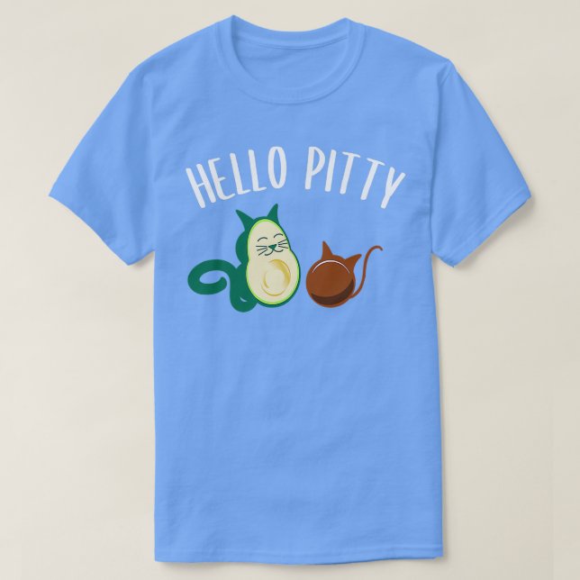 Camiseta Engraçado Avocado Guacamole Gato Humor (Frente do Design)