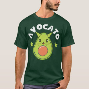 Camiseta Engraçado Avocado Lover Avocato Guacamole Cat Love