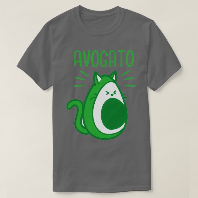 Camiseta Engraçado Avocado Lover Cat (Frente do Design)