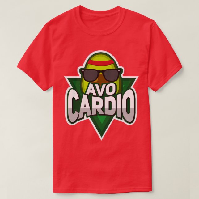 Camiseta Engraçado Avocado No Treinamento (Frente do Design)