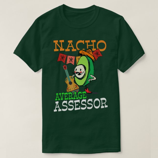 Camiseta Engraçado Avocado Sombrero Fiesta Nacho Avaliação  (Frente do Design)