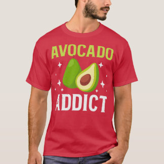 Camiseta Engraçado Avocado Viciado em Guacam
