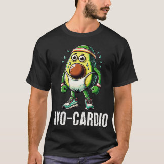 Camiseta Engraçado Avocardio Avocado Exercício de áudio Mal