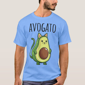 Camiseta Engraçado Avogado Cat Mãe Pai Vegan Vegetarian Cat