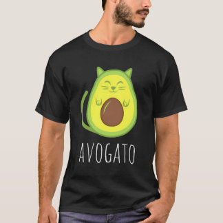 Camiseta Engraçado Avogato Cat Avocado