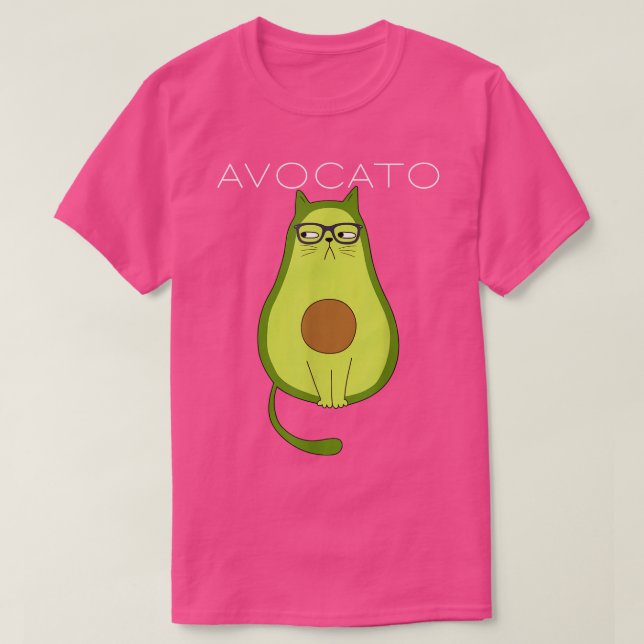 Camiseta Engraçado Avogato Gato Avocado Gato Dons do Lover  (Frente do Design)