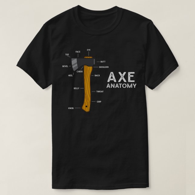 Camiseta Engraçado Ax Humor Hatchet Ax Theling (Frente do Design)