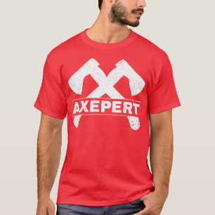 Camiseta Engraçado Ax Jogando Lumberjack Hatchet Expert