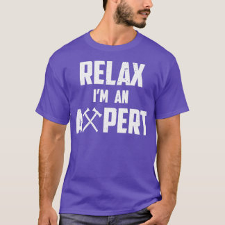 Camiseta Engraçado Ax Jogando Relaxe Sou Um gráfico Axepert
