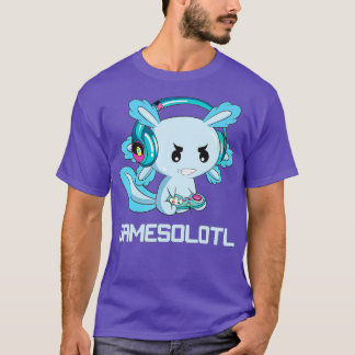 Camiseta Engraçado Axolotl Lover Gamesalotl Gaming Axolotl