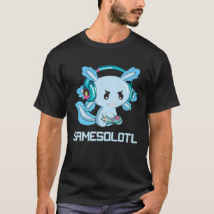 Camiseta Engraçado Axolotl Lover Gamesalotl Gaming Axolotl 