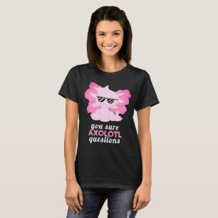 Camiseta Engraçado Axolotl pergunta T-Shirt