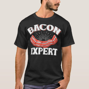 Camiseta Engraçado Bacon Epert Chef Carne Ventiladora Cook