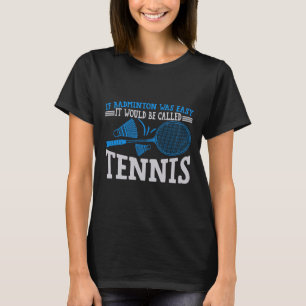 Camiseta Engraçado Badminton Humor Smash Shuttle Birdie Esp