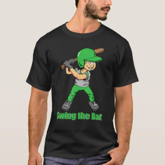Camiseta Engraçado Balançar O Bat