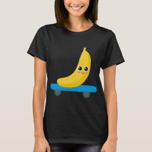 Camiseta Engraçado Banana Skateboard Skater Homem-Presente