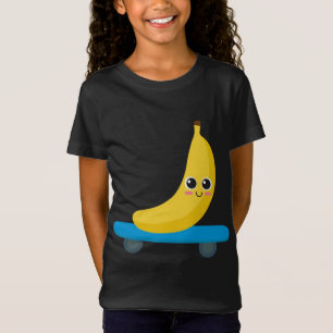 Camiseta Engraçado Banana Skateboard Skater Homem-Presente