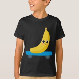 Camiseta Engraçado Banana Skateboard Skater Homem-Presente