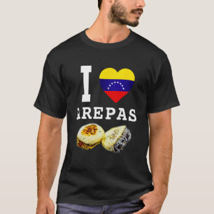 Camiseta Engraçado Bandeira da Venezuela Comida Venezolana 