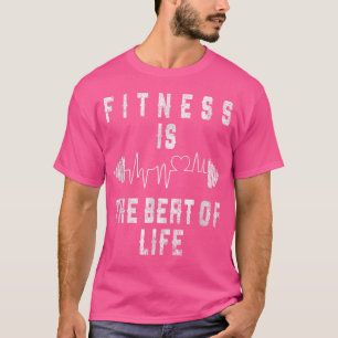 Camiseta Engraçado Barbell Art Por Esportes De Arranjo