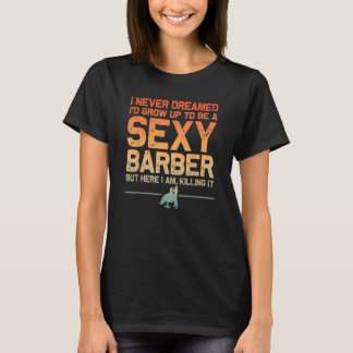 Camiseta Engraçado Barber Art Para Pai Masculino Barbershop